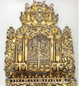 Hanukkah lamp, Brody, 1787. Silver, copper alloy. The Jewish Museum, New York.